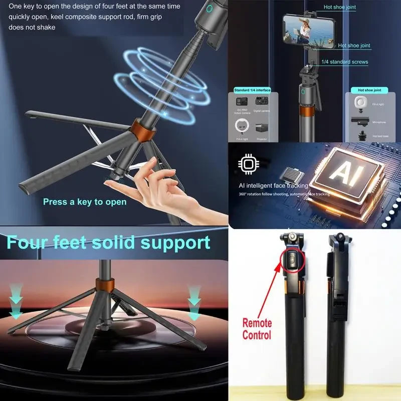 Smart Face Tracking Selfie Tripod