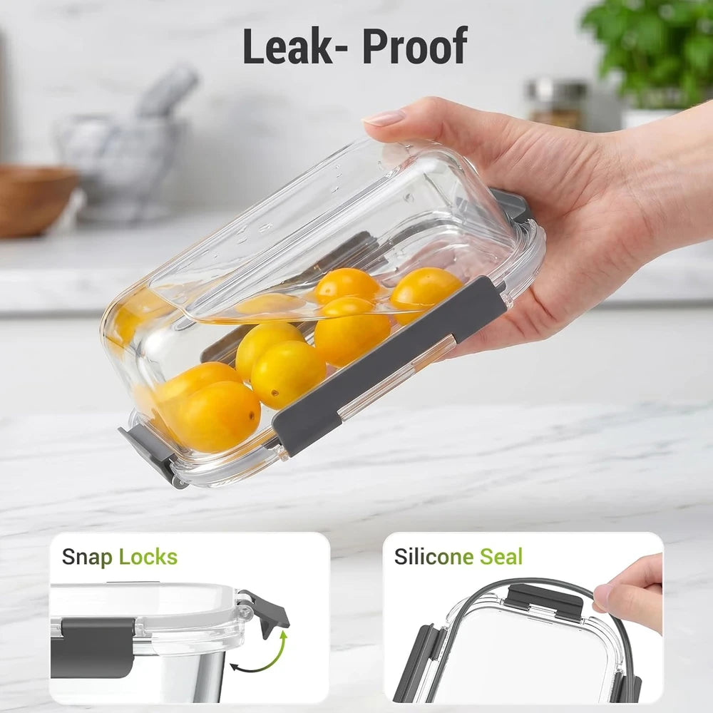 Dealusy Airtight Glass Meal Prep Containers