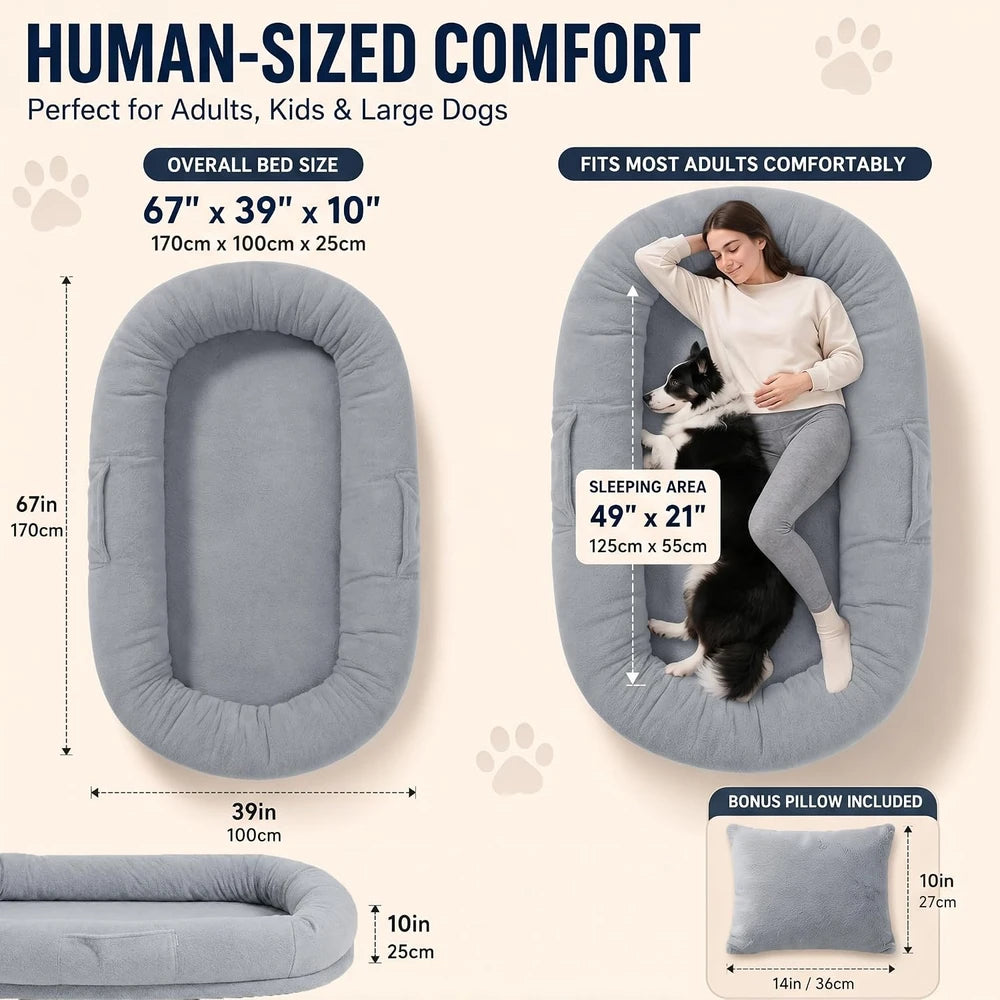Large Human Dog Bed