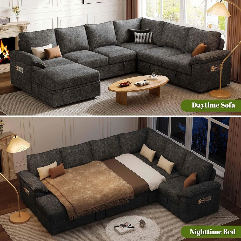 U-Shaped Modular Sleeper Sectional