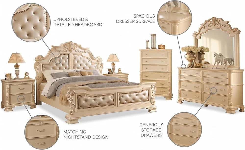 Victoria Traditional King Bedroom Set