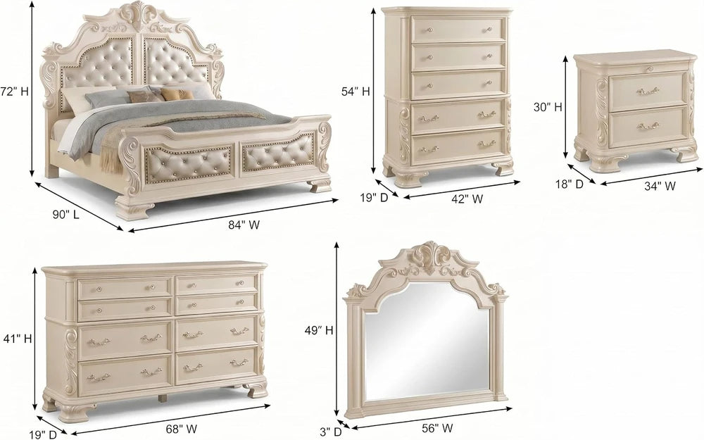 Victoria Traditional King Bedroom Set