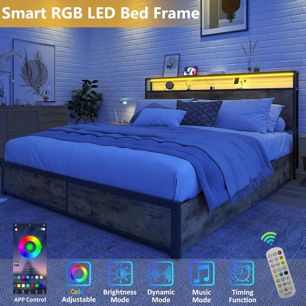 Lifezone Metal Queen Bed Frame