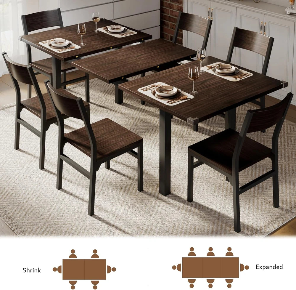 iPormis Extendable Dining Table Set
