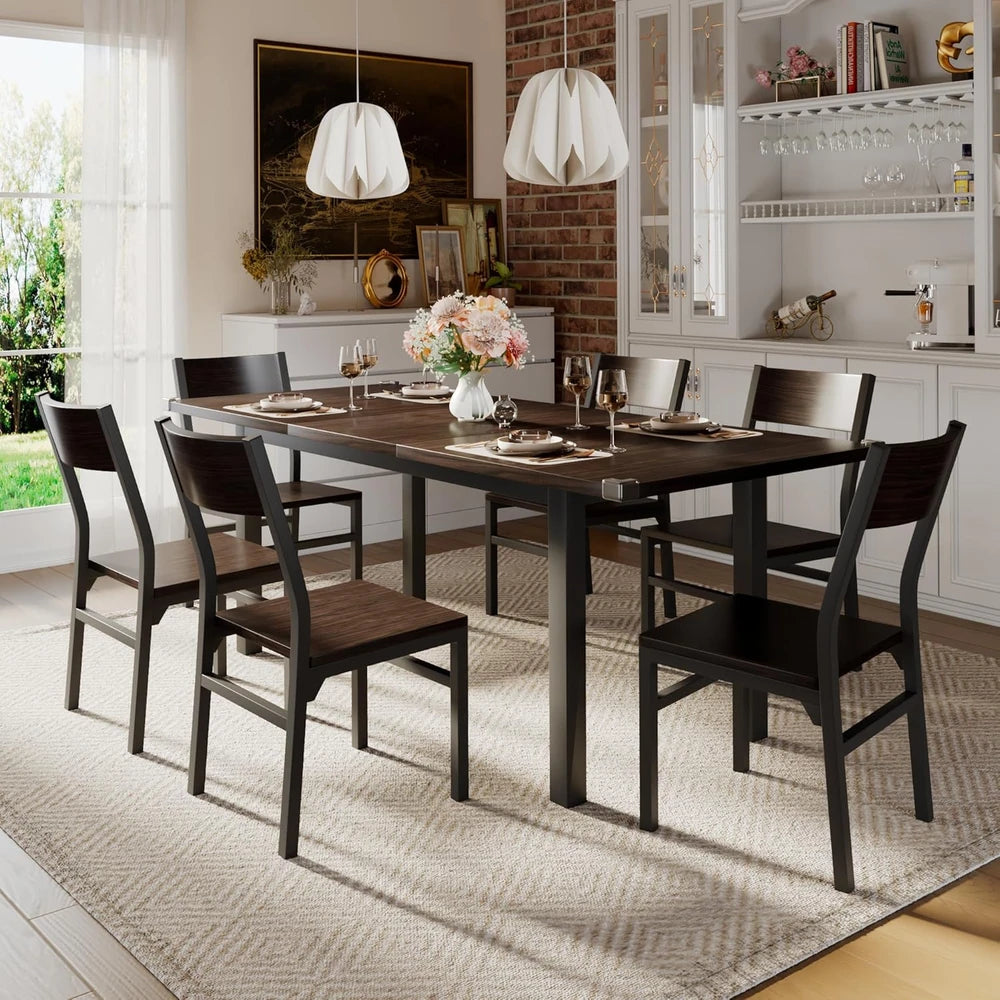 iPormis Extendable Dining Table Set