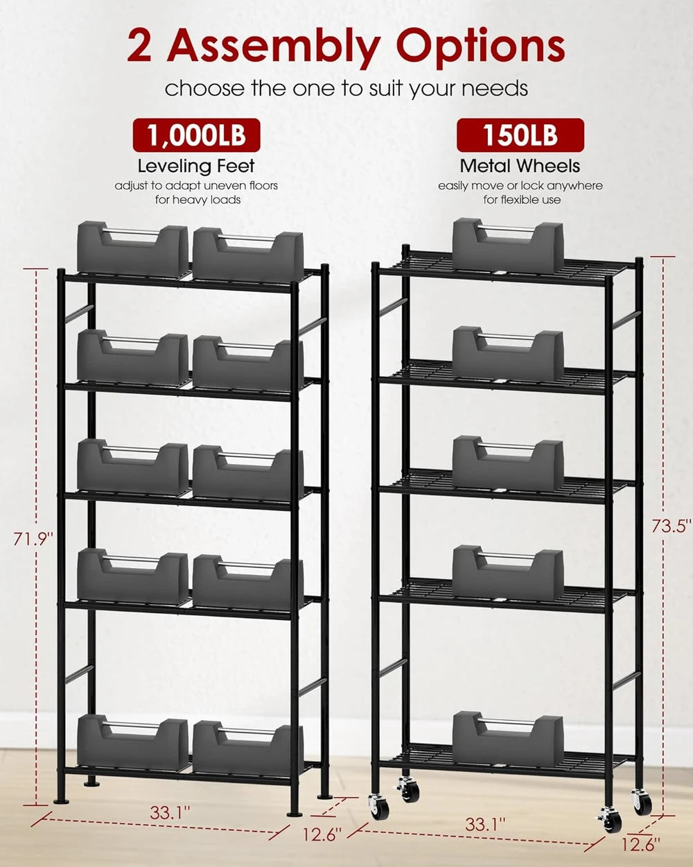 Sakugi Five-Tier Metal Organizer