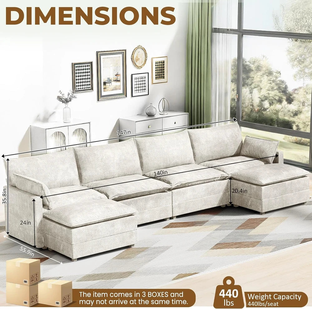 Leveleve Modular U-Shape Sofa
