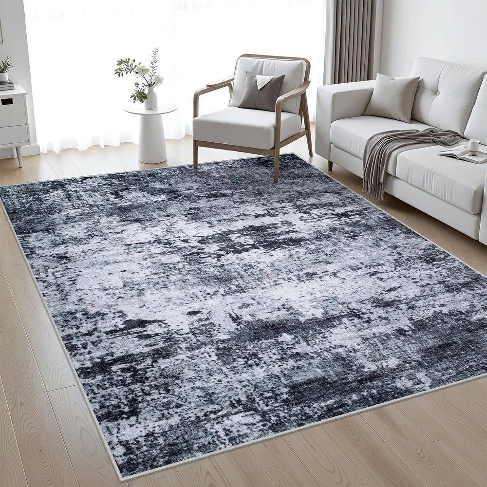 Modern Abstract Washable Area Rug