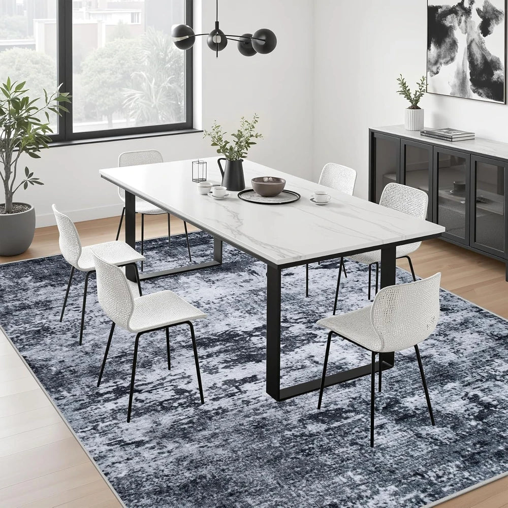 Modern Abstract Washable Area Rug