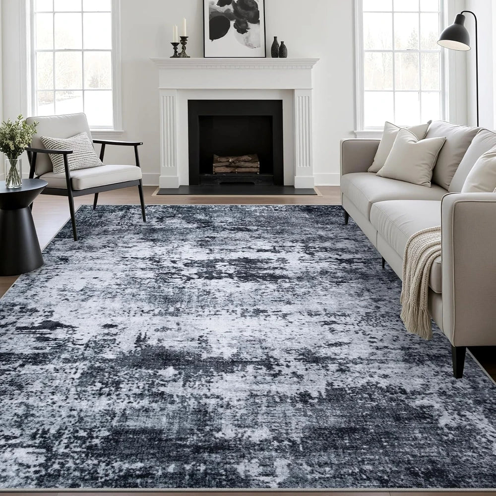 Modern Abstract Washable Area Rug