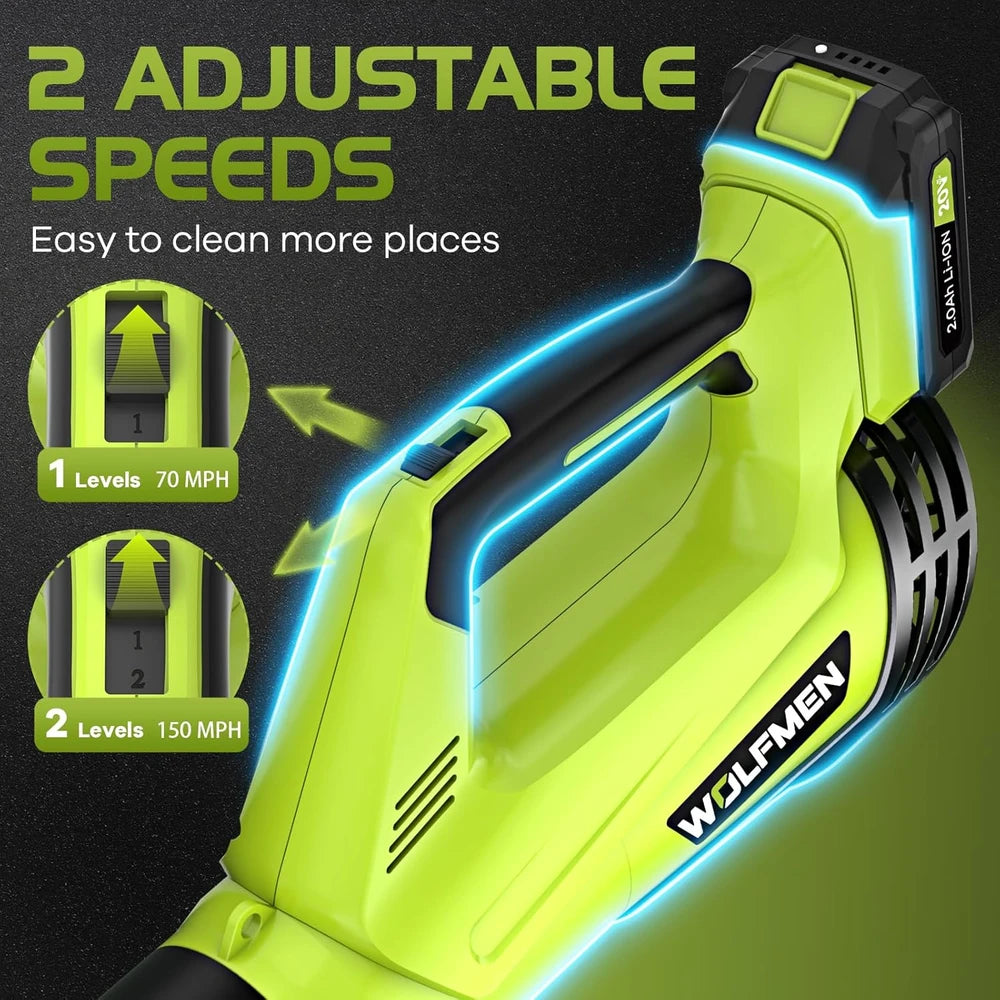 Wolfmen Cordless Electric Leaf Blower