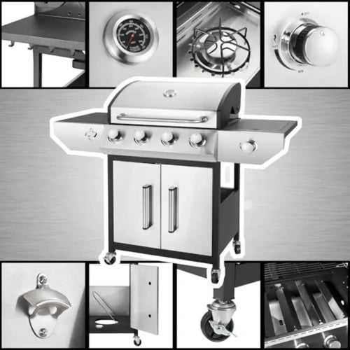 4-Burner Propane Gas Grill