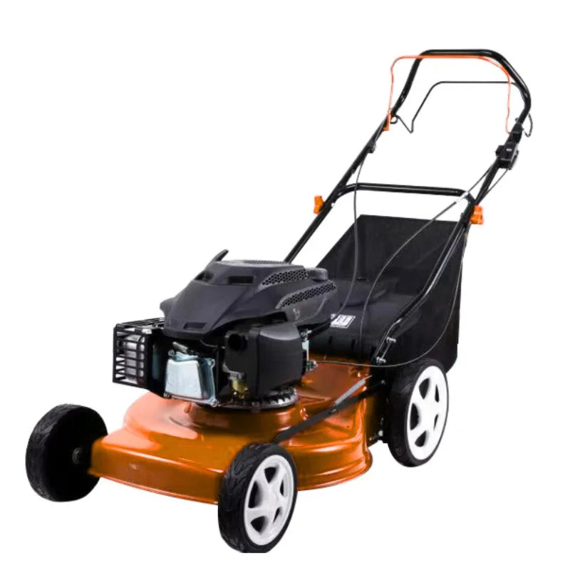 High-Power 4-Stroke Industrial & DIY Grade Hand-Push Gasoline Lawn Mower 4000W 72cc 100L Grass Box CE