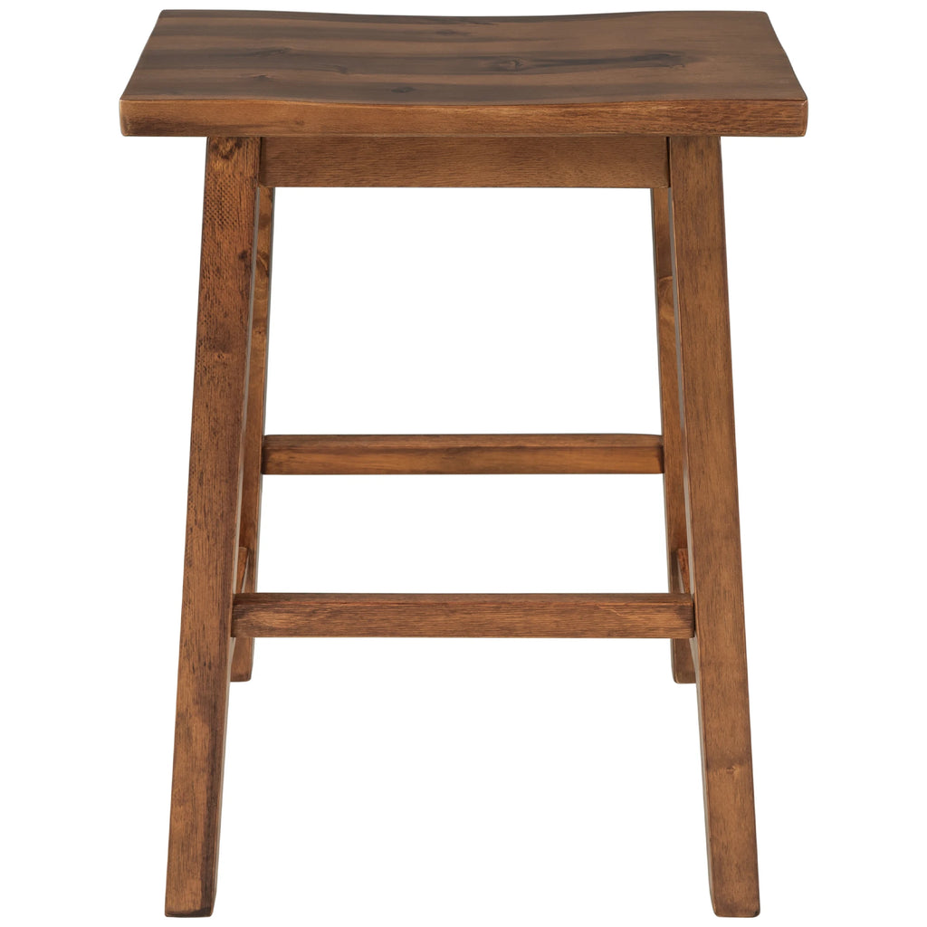 Solid Wood Rustic 3-piece 45" Stationary Kitchen Island Set with 2 Seats, Wood Butcher Block Dining Table Set