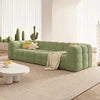 Modern Square Scandinavian Sofa Chaise Wooden Legs Sectional Modular Design for School Park Use Stylish for Tufted Living Room