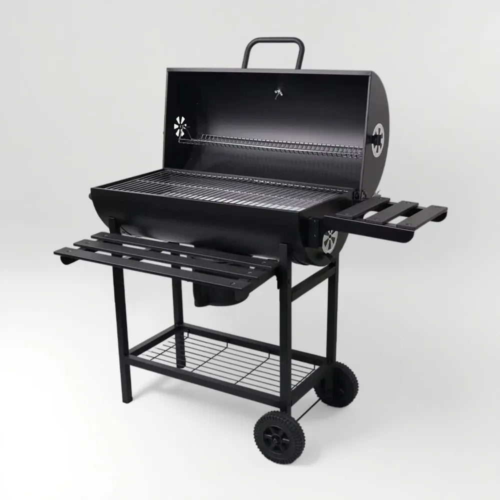 Best Price Black Charcoal BBQ Grill with Lid and Rotisserie for Garden Picnics Manufacturer Factory Wholesale Custom OEM