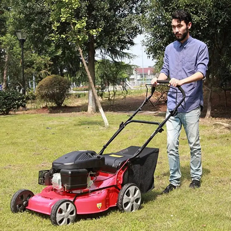 Four-stroke High-powered Gasoline Lawn Mower Self-propelled Push Mower for Lawn Mowing Garden Tool Weed Cutter