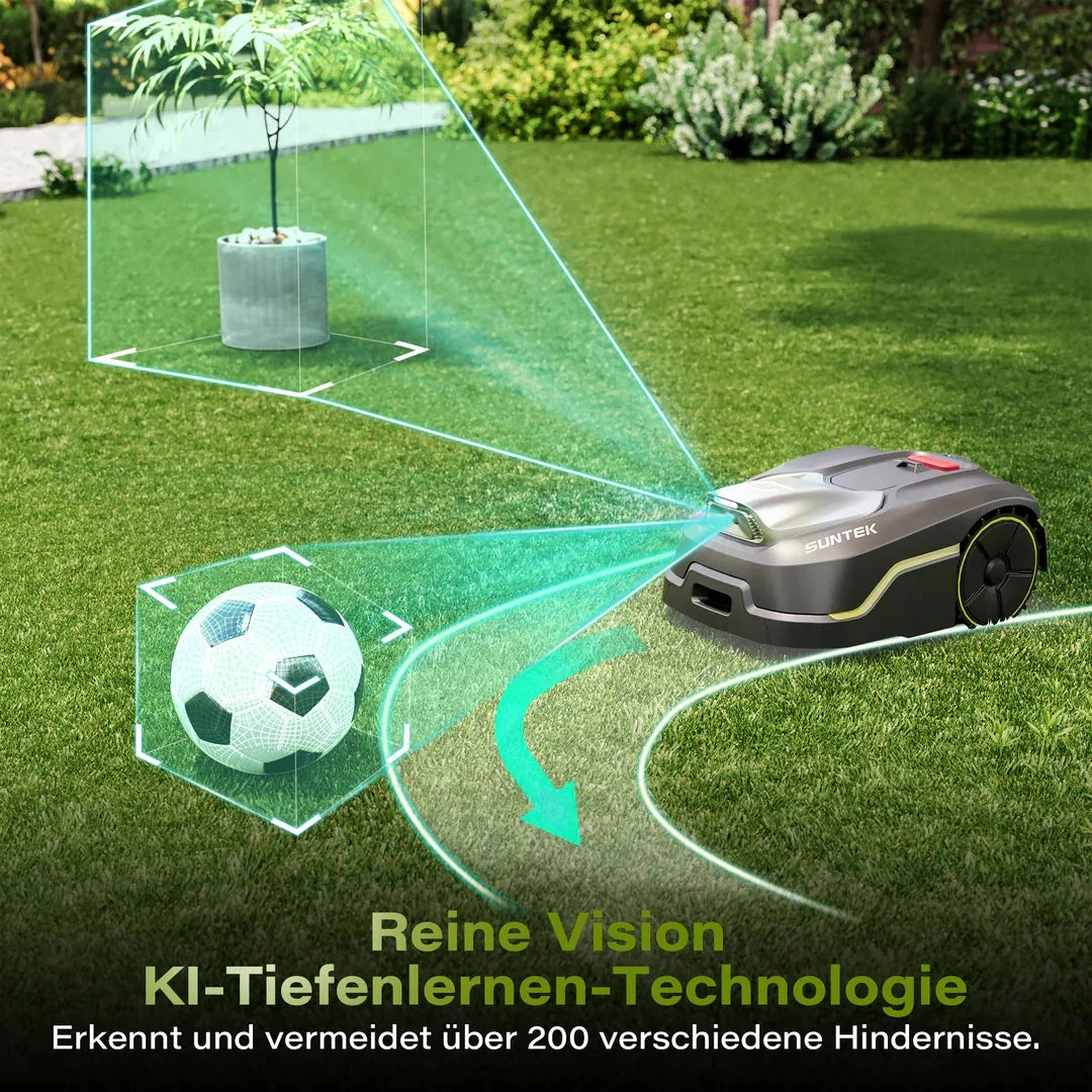 AKX Robotic Mower V600 Vision Waterproof Garden Grass Cutter Machine Automatic Cordless Lawn Mower Smart Robotic Lawnmower