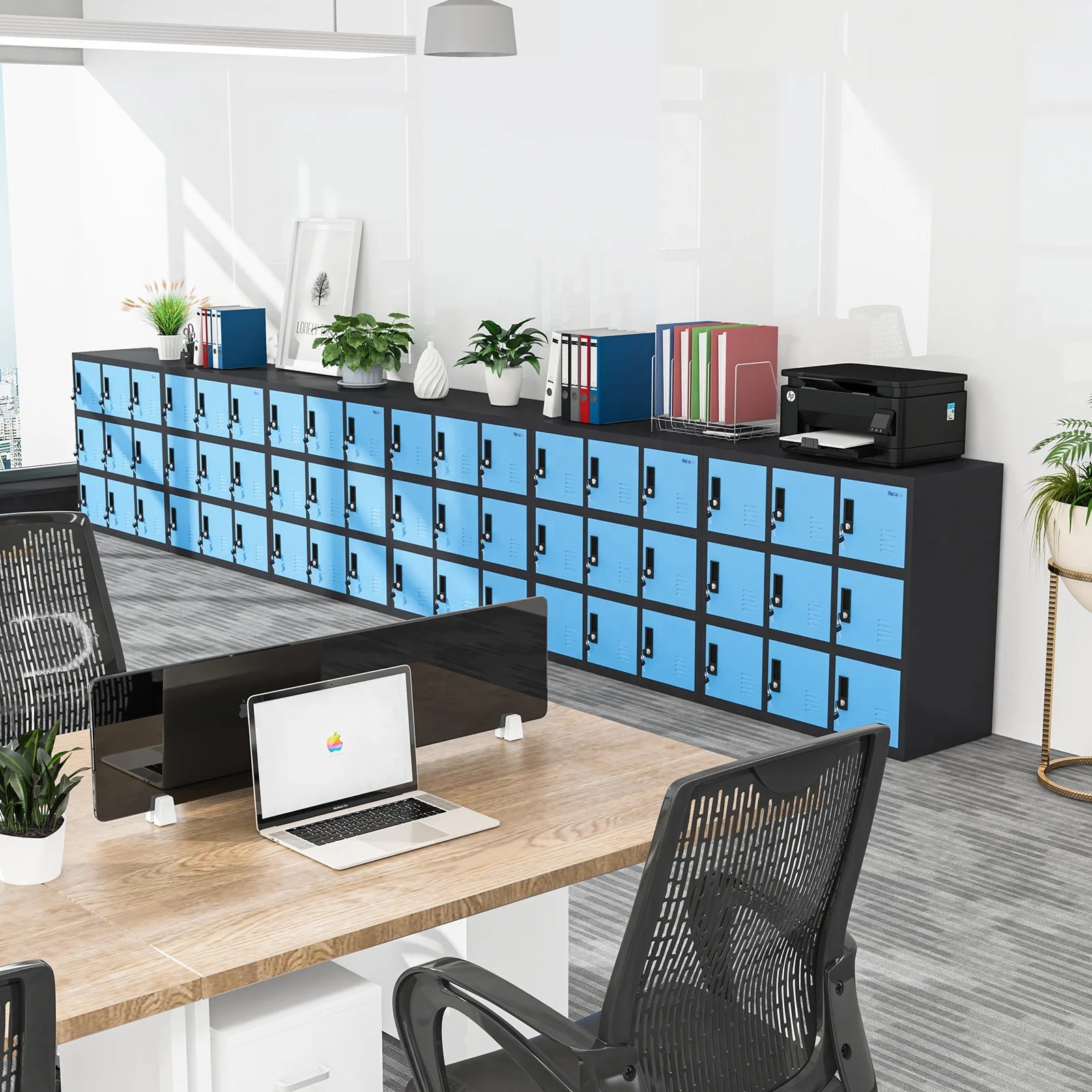 Hot Sale 9 Door Blue Steel Storage Cabinet Steel Locker with Locking Doors Employee Locker