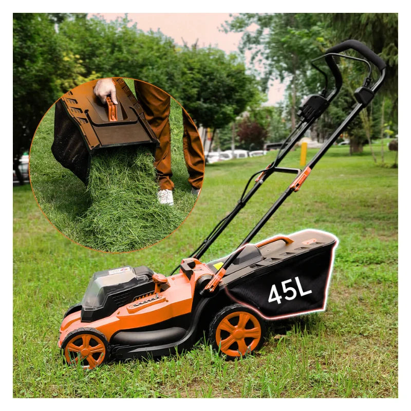High-Power 4-Stroke Industrial & DIY Grade Hand-Push Gasoline Lawn Mower 4000W 72cc 100L Grass Box CE