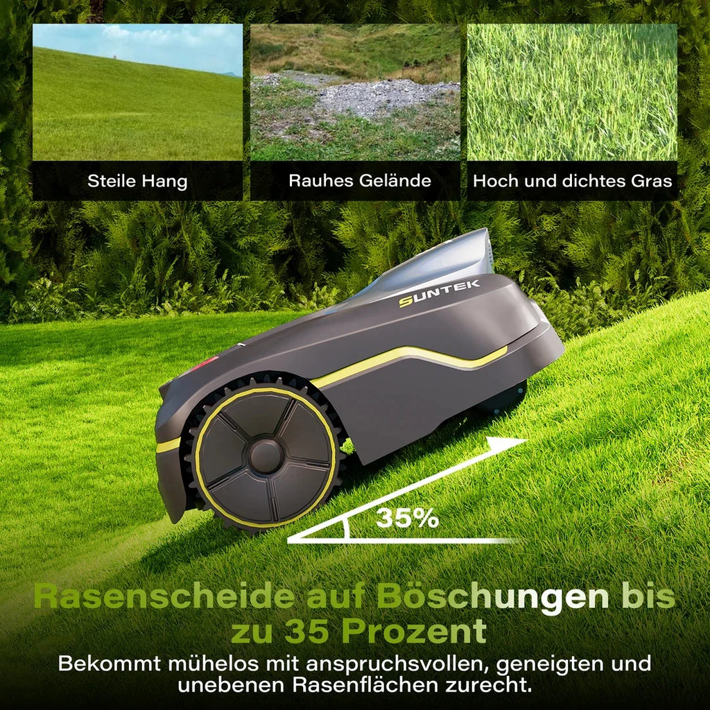 AKX Robotic Mower V600 Vision Waterproof Garden Grass Cutter Machine Automatic Cordless Lawn Mower Smart Robotic Lawnmower