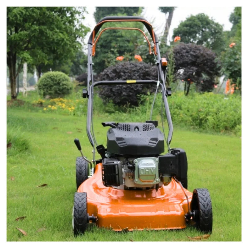 High-Power 4-Stroke Industrial & DIY Grade Hand-Push Gasoline Lawn Mower 4000W 72cc 100L Grass Box CE