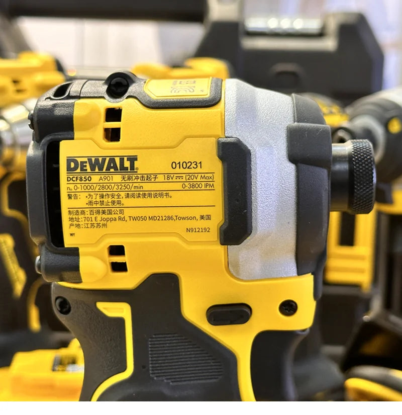 DEWALT Cordless Impact Driver DCF850 Brushless Portable Large Torque Drilling Holes For Screws Electric Impact Wrench