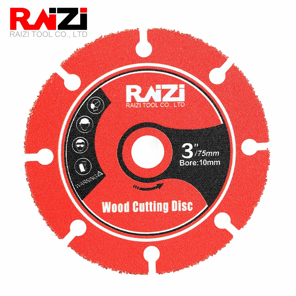 Raizi 75mm Diamond Cutting Disc For Mini Grinder Different Purpose For Tile Ceramic Metal Rebar Steel Iron 3 Inch Saw Blade