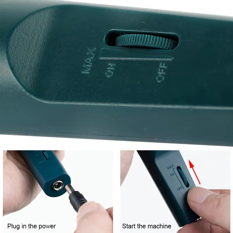12V 24W Mini Electric Drill Engraver Pen Grinder Grinding Accessories Set Hand-held Drilling Machine Stepless Speed Engraver